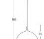 Светильник  потолочный подвесной (Светильник потолочный) Kolarz DOME - A1305.31.7.W/50