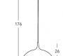 Светильник  потолочный подвесной (Светильник потолочный) Kolarz FLAT - A1304.31.7.W/80