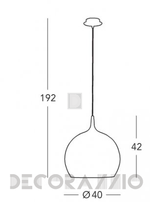 Светильник  потолочный подвесной (Светильник потолочный) Kolarz MOON - A1306.31.7.W/40