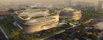 Интеллектуальный комплекс Guangzhou Infinitus Plaza в Китае. Масштабный проект от Zaha Hadid Architects