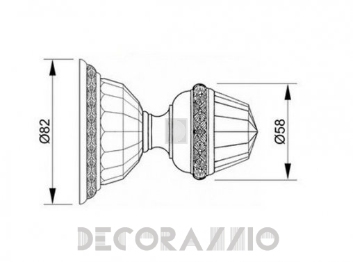 Ручки для распашных дверей фиксированные Mestre DECORATIVE DOOR IRONMONGERY 2013 - 0P6046.000.01