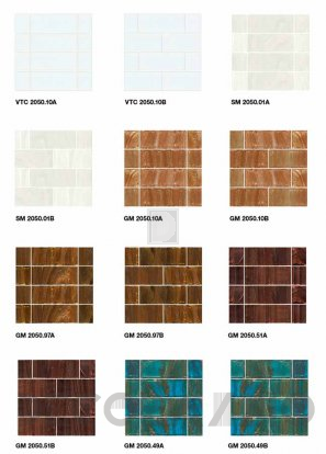 Настенная плитка Bisazza COLOURS - Mosaic-Tiles-BRICKS-2x5