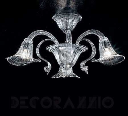 Светильник  потолочный накладной (Люстра) Sylcom Soffio - 1480/3CR