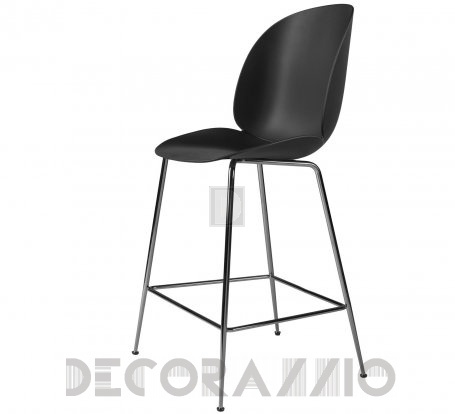 Стул барный Gubi Beetle Counter Chair - 65_BlackChrome_Black